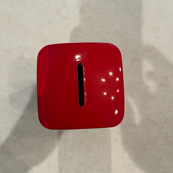 Vintage style English Red Telephone Booth bank tea tin. EUC! - Picture 5 of 9